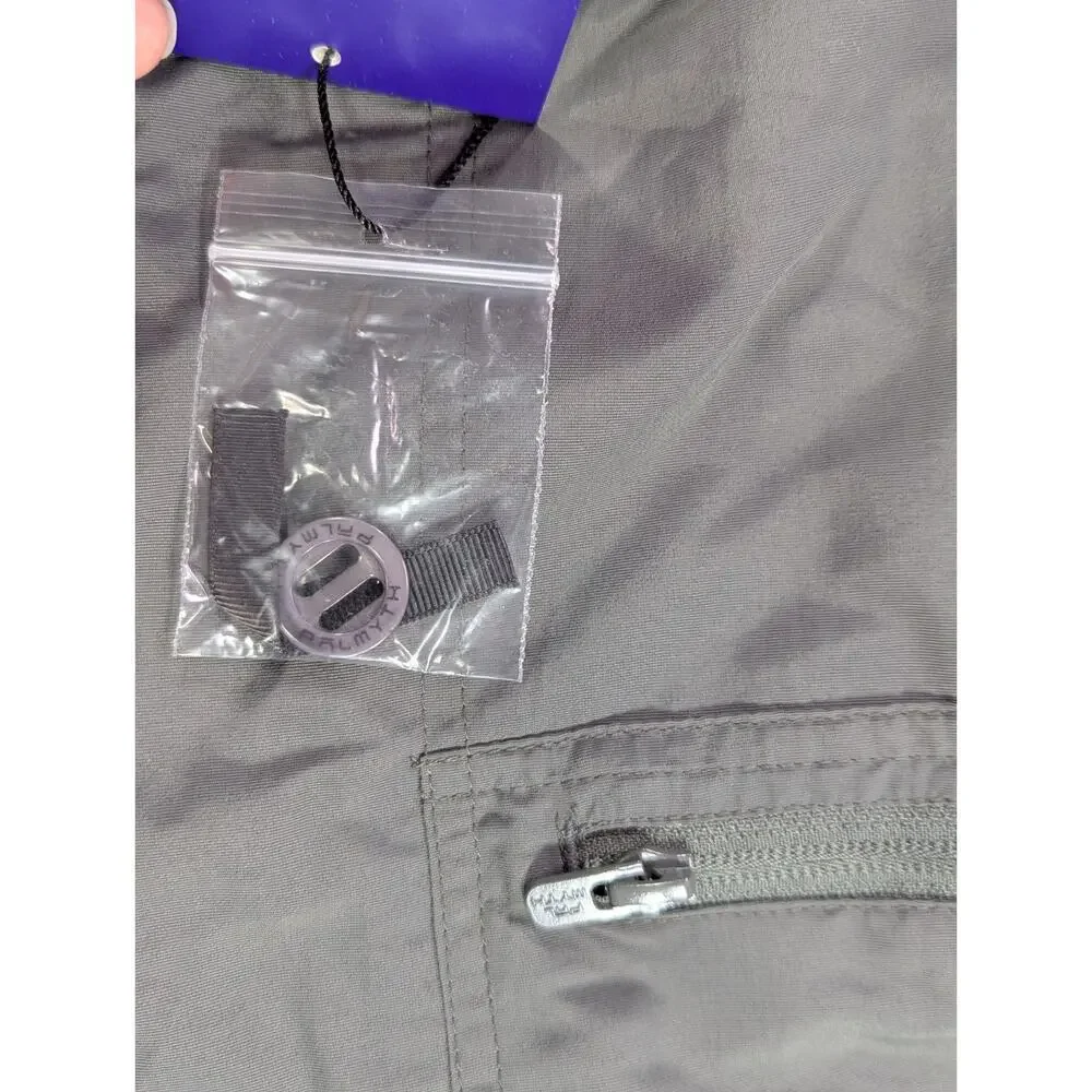 Palmyth Mens Performance Fishing Shorts NWT Size 38 XL Charcoal Gray 6.5